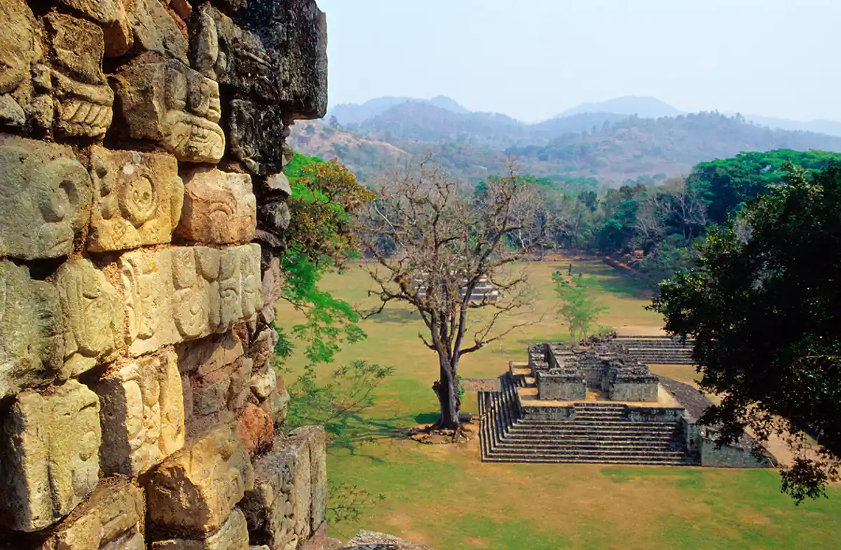 Ball Court, archaeological park, Mayan ruins of Copán
